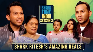 Shark Ritesh ने Pitchers को Offer किया 50 Lakhs | Shark Tank India S3 | Compilation