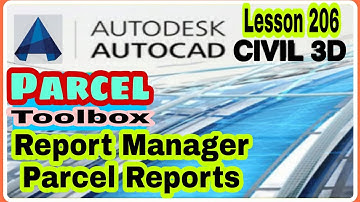 #Lesson206 #LandSurveyor #CiviL3D #Parcel ToolBox | Report Manager |  Reports #Urdu #Hindi #Tips