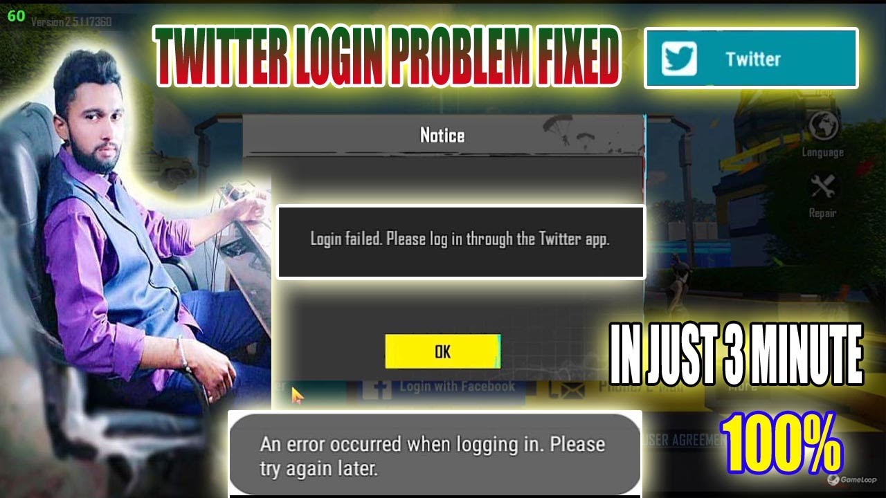 Twitter Login Failed? Here's How To Fix The Problem | pubg mobile - YouTube