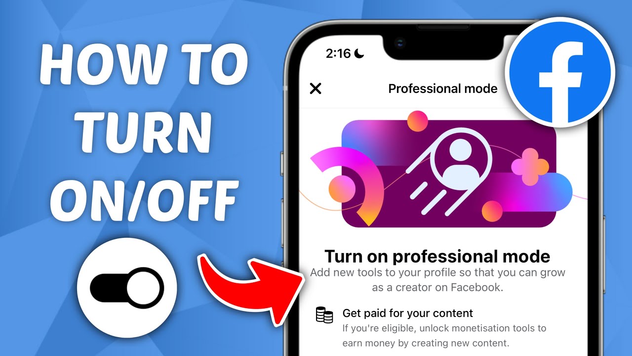 How to Turn On/Off Professional Mode on Facebook - YouTube