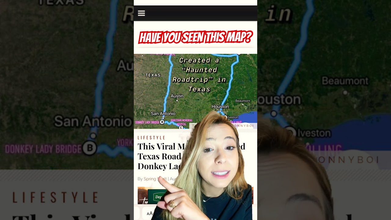 What is the Texas haunted road trip route? 