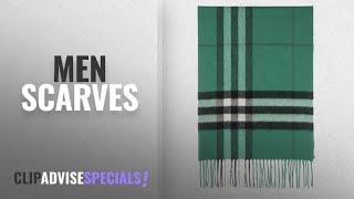 Burberry Men Scarves [ Winter 2018 ]: Burberry Unisex Classic Check Cashmere Scarf Green