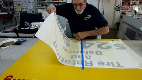 The Hinge method of installing Vinyl Graphics