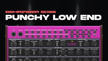 Techno Bass on the Behringer EDGE