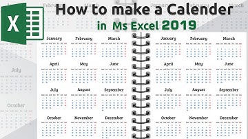 How to make a calendar in Microsoft Excel 2019