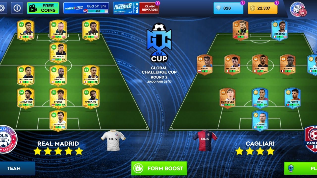 DLS26 REAL MADRID VS LIVERPOOL VS CAGLIARI