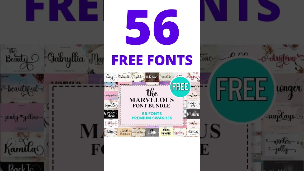 56 #free #fonts #creativefabrica