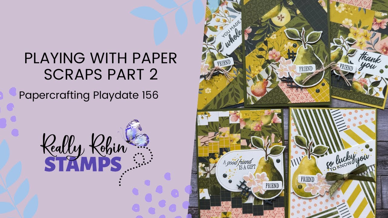 Playing With Paper Strip Scraps Part 2 | Papercrafting Playdate 156