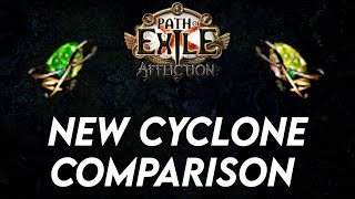 NEW CYCLONE - is it good for ATTACK BUILDS? Gem Comparison | Path of Exile: Affliction