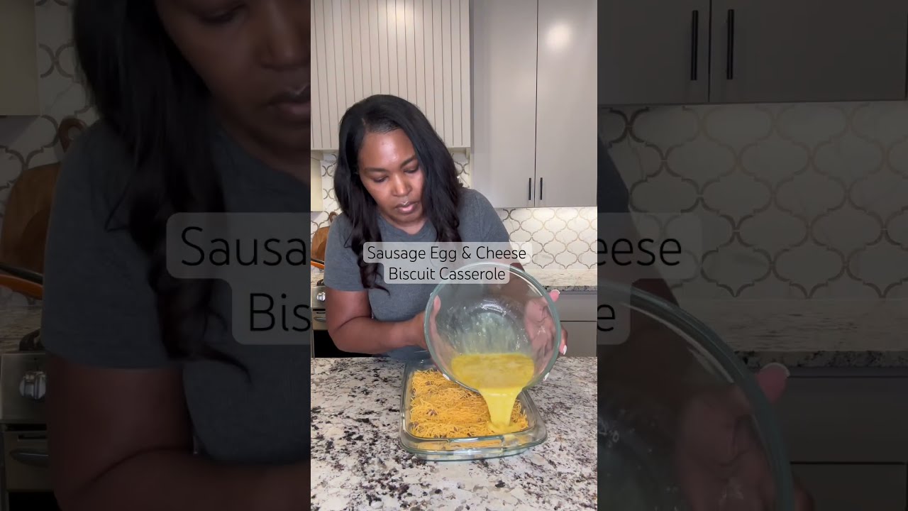 Sausage Egg Cheese Biscuit Casserole Recipe Breakfastcasserole