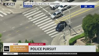 Downtown L.A. pursuit of a Rolls-Royce