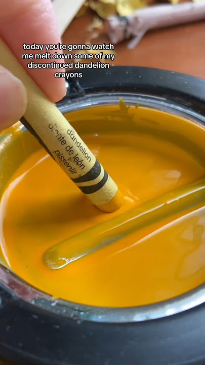 Because broken crayons deserve love too 💛 #dandelioncrayon #yellow #art