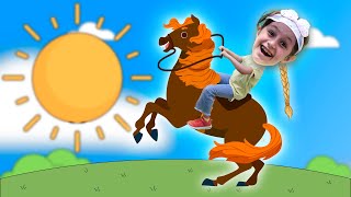 Emilee Diary: Horse Galloping Dreams Song For Kids 🐴✨