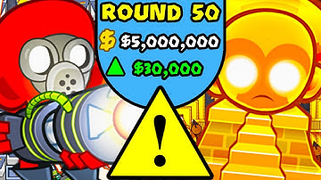 So I used this *ILLEGAL* strategy vs the RAY OF DOOM... (Bloons TD Battles)