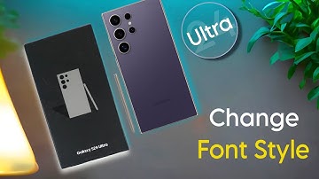 Samsung Galaxy S24 Ultra Font Style Setting | How to Set Default Font in Samsung S24 Ultra