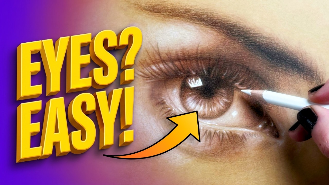 Realistic Eye Drawing | Ditch The Messy Way, Do THIS!