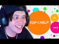 Rubius consigue top 1 en agario