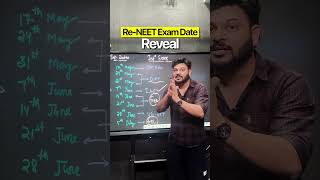 Re-NEET Exam date Reveal #neet2026