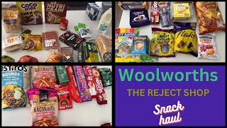 Snack Haul, Woolworths Grocery Haul,The Reject shop , Australian family of Four.