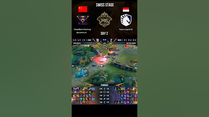 Highlight Match 5 • KeepBest Gaming Vs Team Liquid ID • Swiss Stage Day 2 ( Round 2 ) #m6 #mp #mlbb
