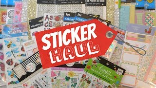 Sticker Haul