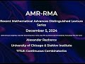 Unlocking Continuous Combinatorics: Insights from Alexander Razborov's AMR-RMA Lecture ๐งฎ