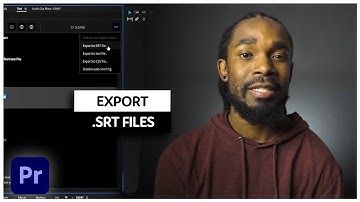 How to export an SRT file in Premiere Pro 2023