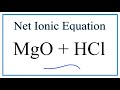Net Ionic Equations and Spectator Ions