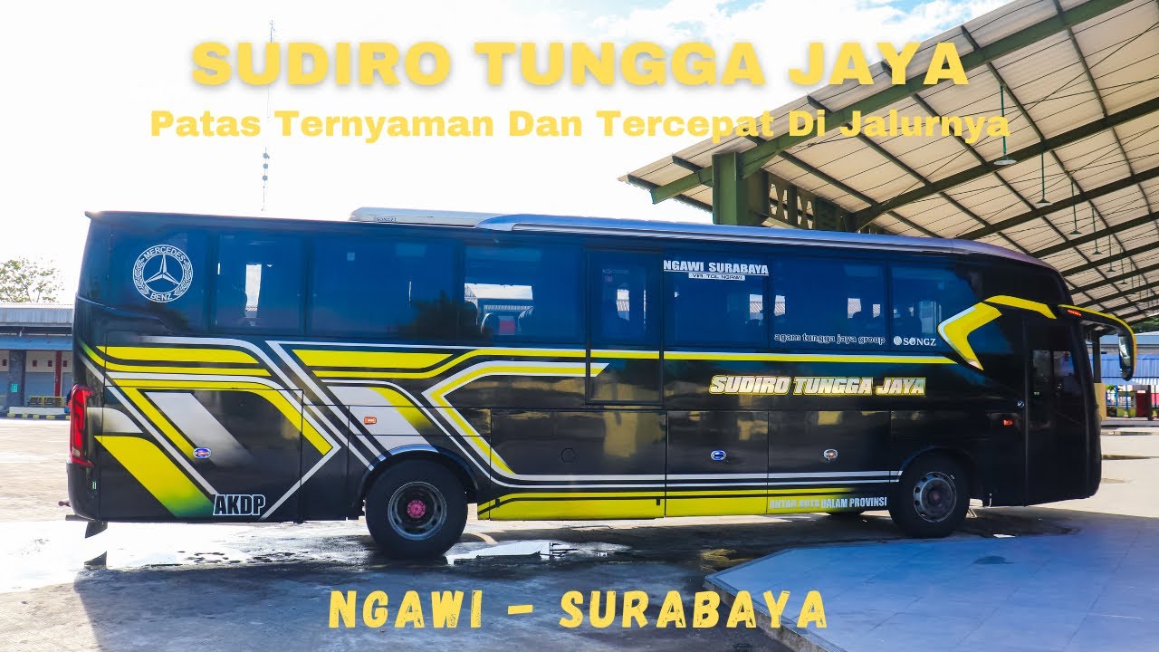 Cuma 80 Ribu Langsung Via Tol Dari Ngawi Ke Surabaya ! Trip Bus Sudiro Tungga Jaya