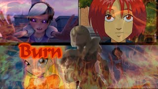 Multifandom heroines - burn