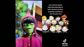 Murdoc (probably) kidnapped kids to perform at Gorillaz concerts for the past 15 YEARS 😭