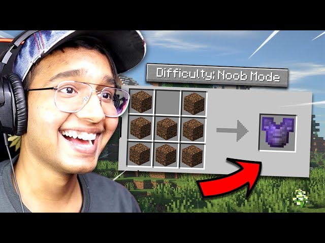 Minecraft But Its Super NOOB Difficulty class=