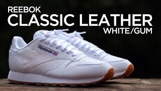 Closer Look: Reebok Classic Leather - White/Gum - YouTube