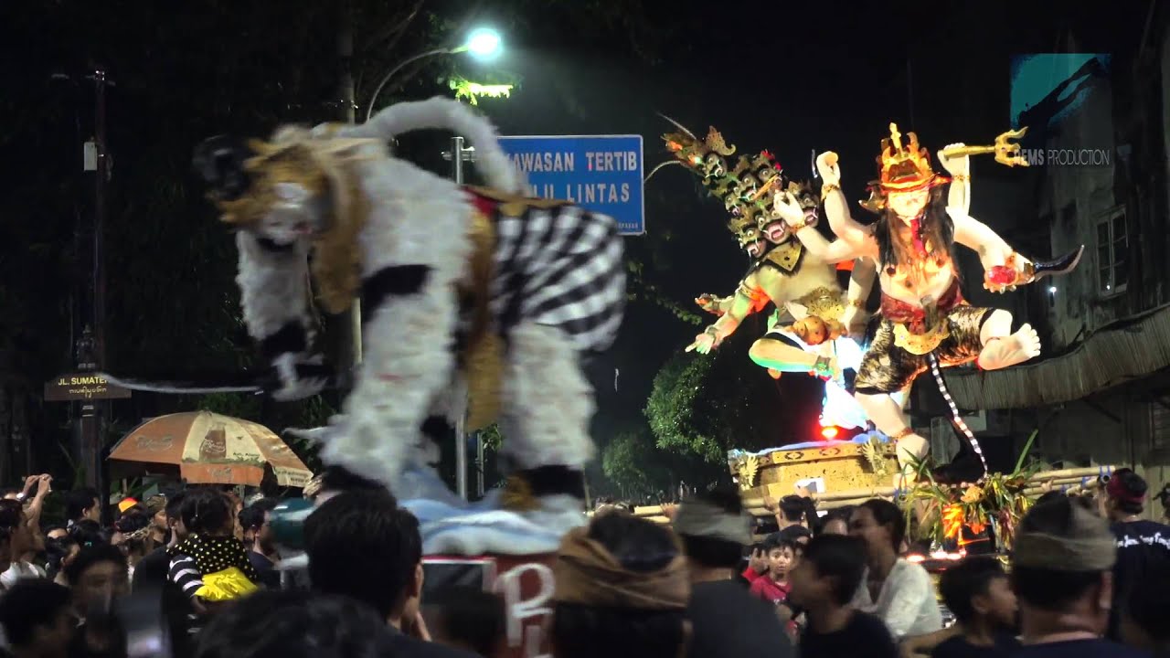 Ogoh ogoh parade before Nyepi in Denpasar, Bali, 08/03/2016