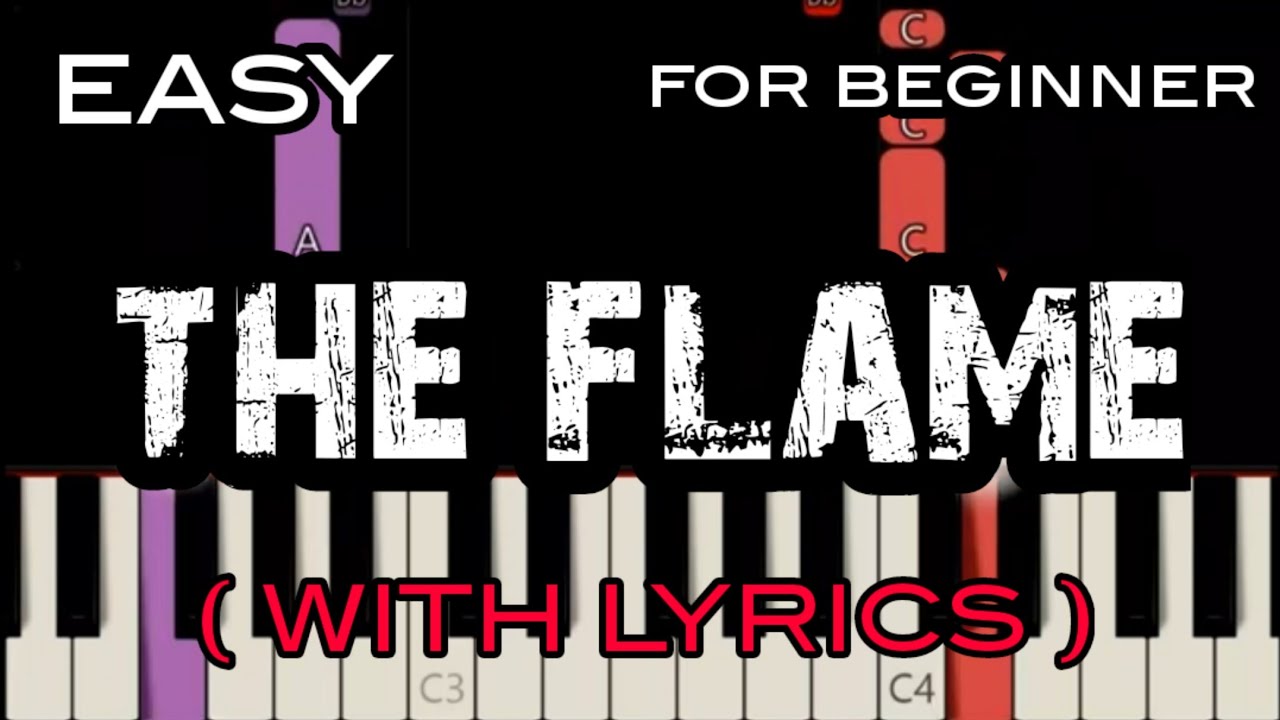 THE FLAME ( LYRICS ) CHEAP TRICK SLOW & EASY PIANO Chords Chordify