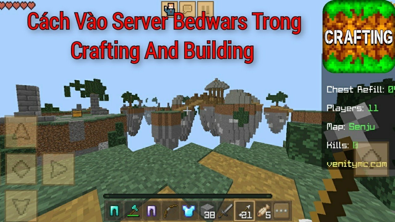 How to play Bedwars in Crafting and building 