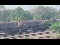 DANGEROUS 😱 Black oil tank Indian Railway - WAG9 POWERFUL ELECTRIC ENGINE GOODS TRAIN BLACK OIL TANK
