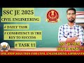 SSC JE 2025 DAY 11|DAILY TASK|STUDY MATERIAL|CIVIL ENGINEERING