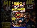 BRO TOP 20 IMP QUESTIONS 🔥🔥💯 #bro #exam #vehicles #mechanic #dieselmechanic #itijobs #2026short