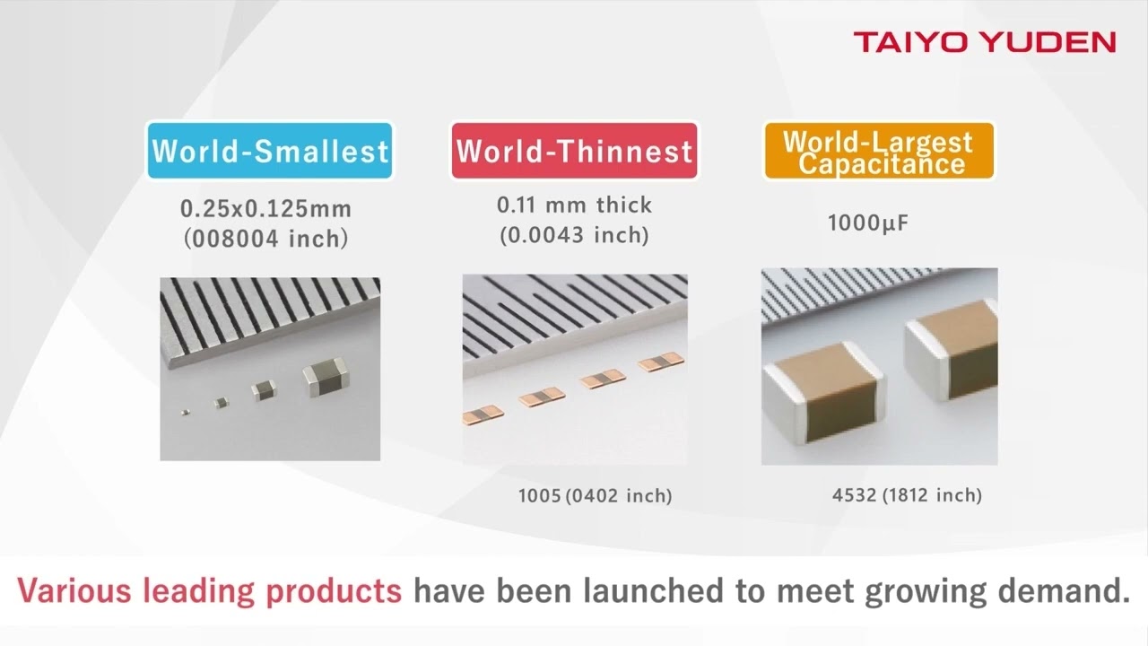 Multilayer Ceramic Capacitors (High Dielectric Type) with TAIYO YUDEN