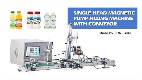 How to use ZS-DTMP1D Magnetic Pump Liquid Filling Machine With Conveyor Belt (Single Nozzle)