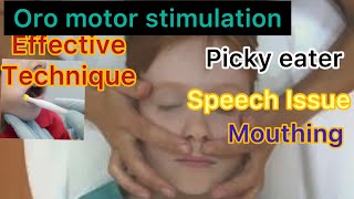 Oral massage best solution for speech issues
