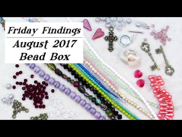 Bead & Jewelry Findings Unboxing-August 2017 Dollar Bead Box Subscription-Friday Findings