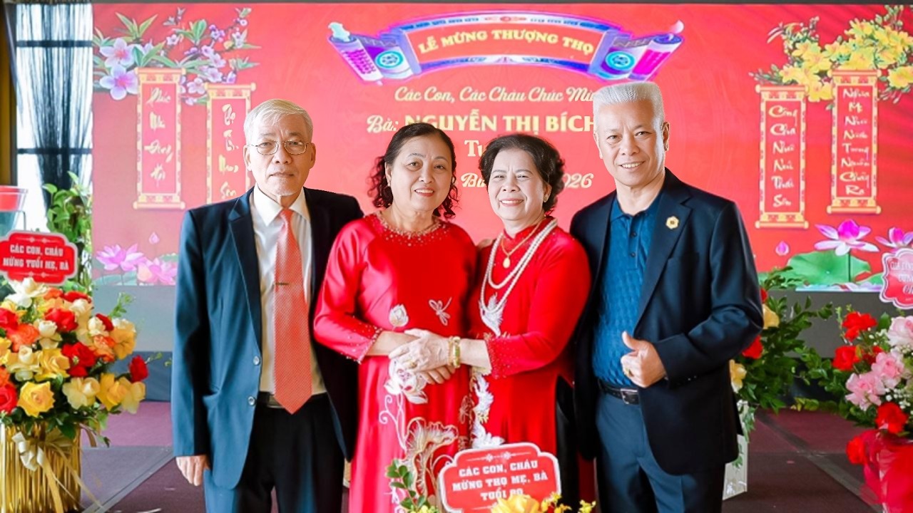 LỄ MỪNG THƯỢNG THỌ CỤ . NGUYỄN THỊ BÍCH THỊ - TUỔI 80