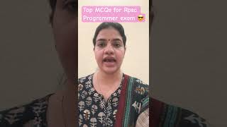 Top most MCQs | Rpsc programmer #rpsc #dbms #onlinecoaching #rpscprogrammerbestcoaching #job