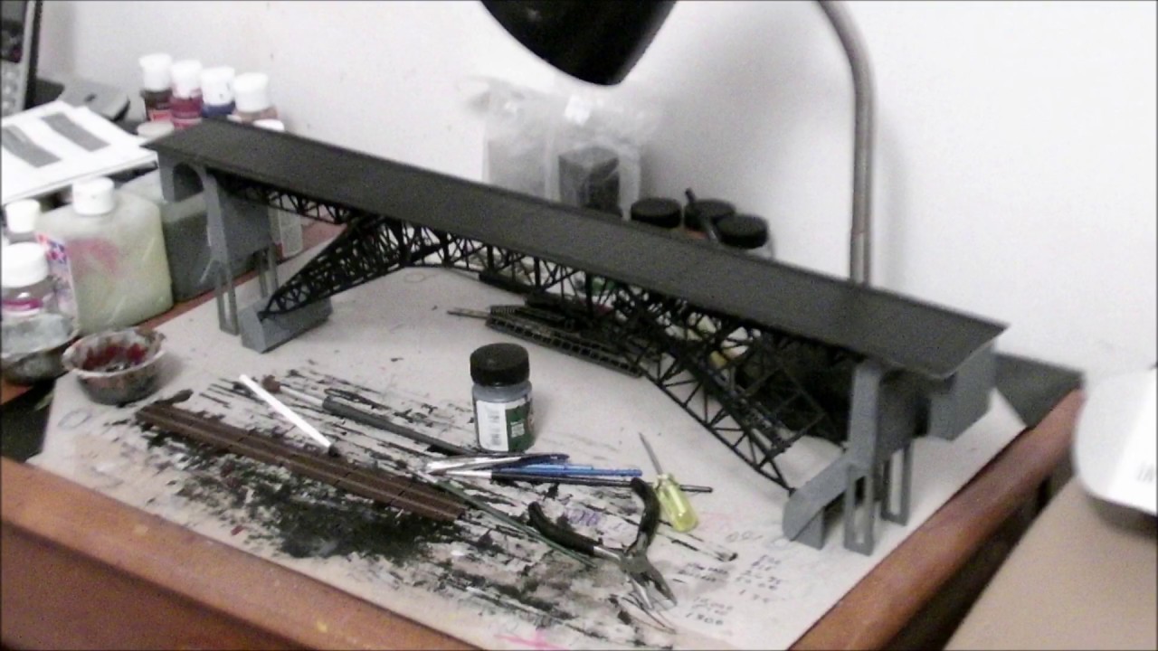 'MY N-SCALE TRAINS": STEEL TRUSS BRIDGE FOR PRR'S N: - YouTube
