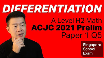 Differentiation - ACJC 2021 Prelim | A Level JC H2 Math, Singapore