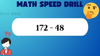 Math Speed Drills Part 3 | Mental Math | Challenge Yourself Math Quiz| Integer Quiz |Math Speed Test