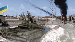 Lone T-72 Tank Destroying Enemy Tank Columns - Arma III Cenimatic Gameplay