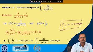 Improper integrals (Contd.)
